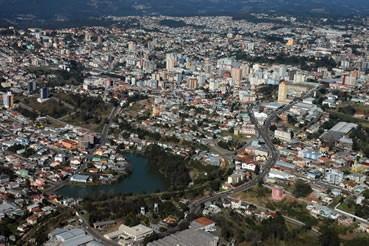 Imagem aérea de Bento Gonçalves