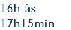 16h às 17h15min