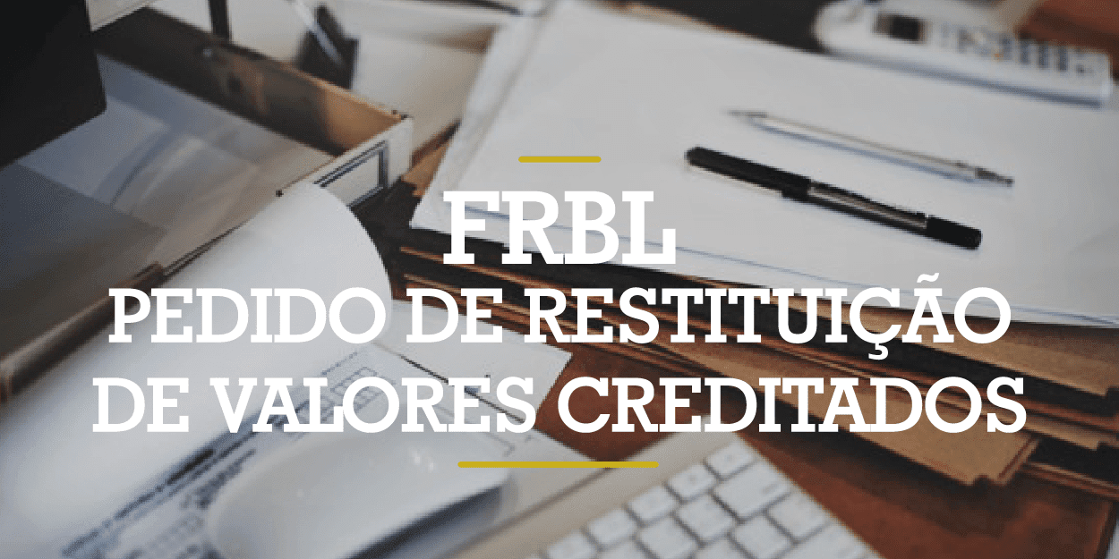 Pedido de restituição de valores creditados