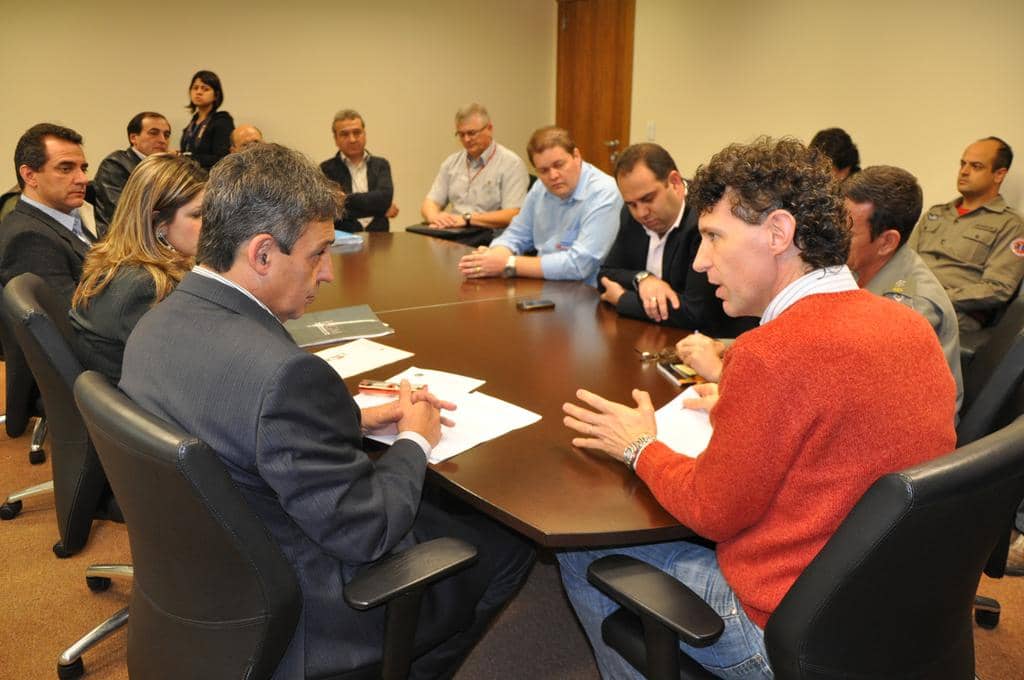 O encontro na sede do MP