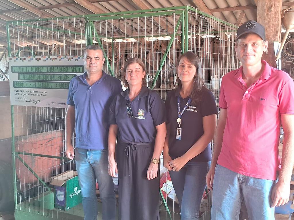 Santo Ângelo: Projeto-piloto para acondicionamento de embalagens de agrotóxicos é concluído com inauguração de abrigo temporário