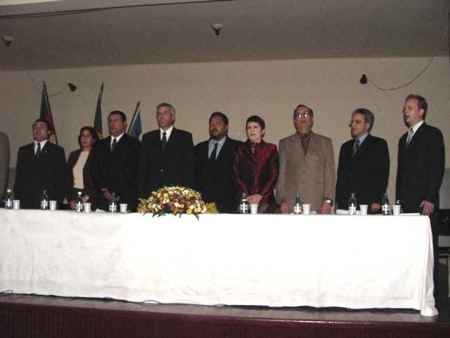 A cerimônia de abertura, em Pelotas