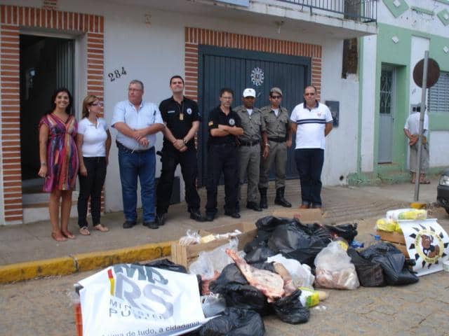 A equipe que participou da ação em Herval 