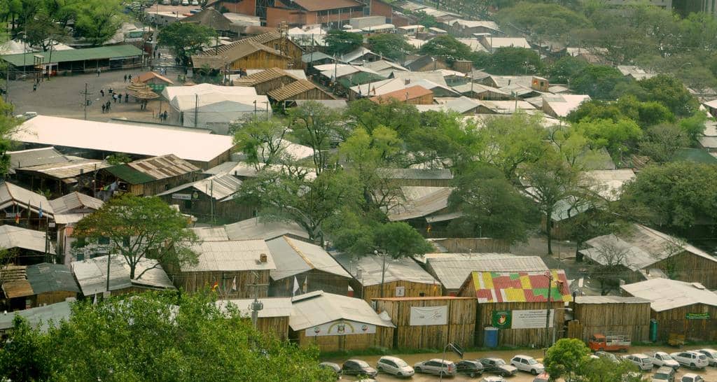 Vista aérea do Acampamento Farroupilha