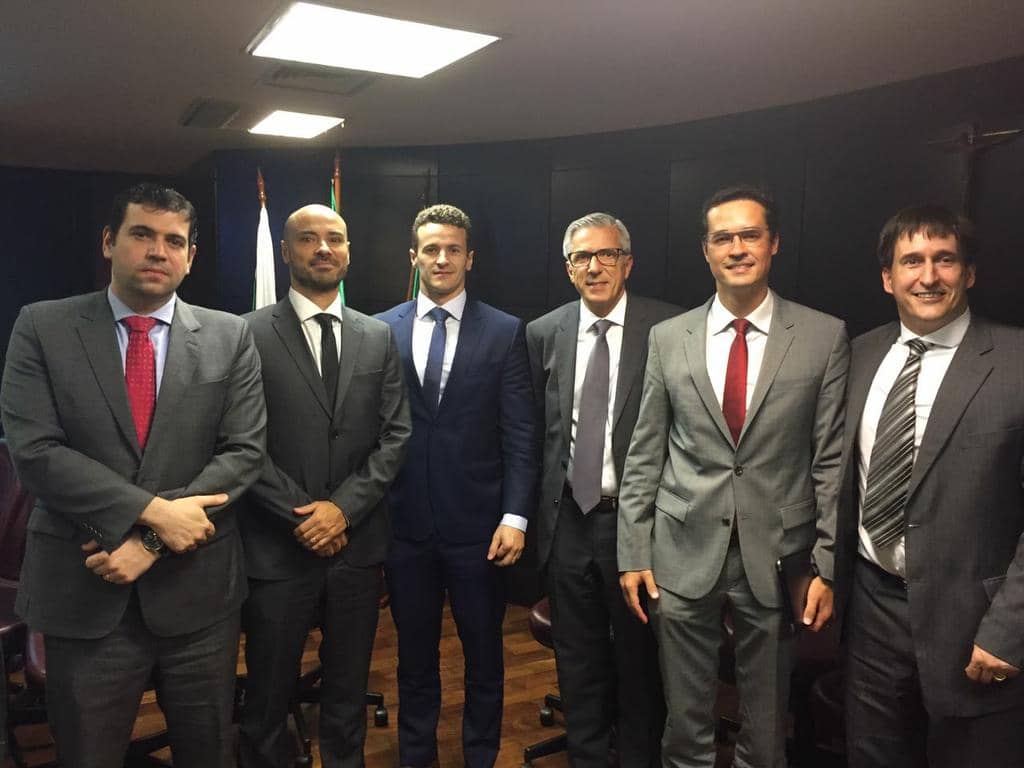 Athayde Costa, Marcelo Tubino, Roberson Pozzobon, Mauro Renner, Deltan Dallagnol e João Beltrame