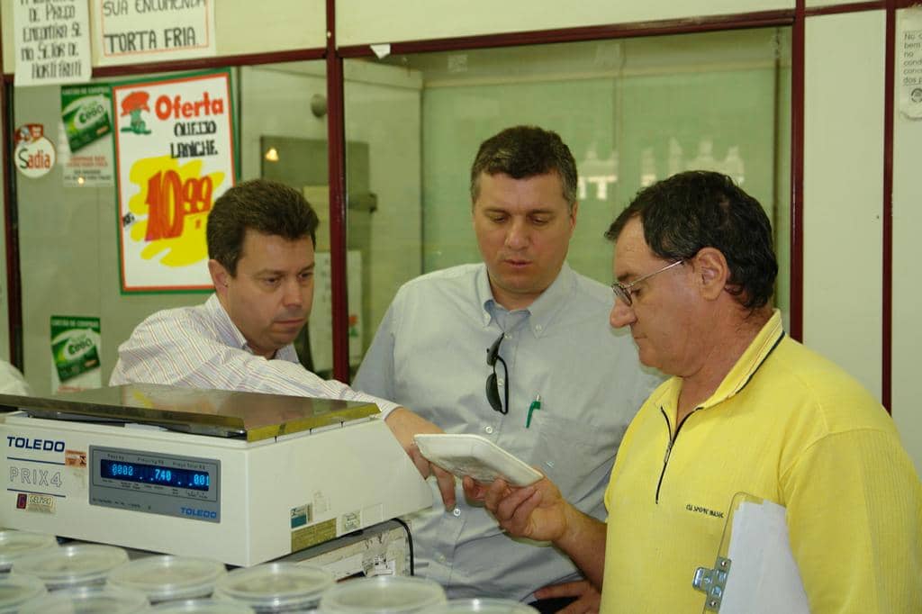 Alcindo Bastos e Alexandre João (da E para D) durante a fiscalização