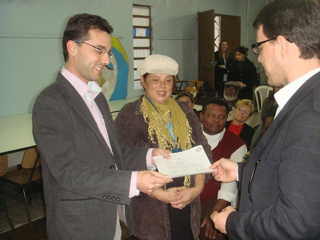 Representante da Fundação Maurício Sirotsky e José Seabra Mendes Júnior