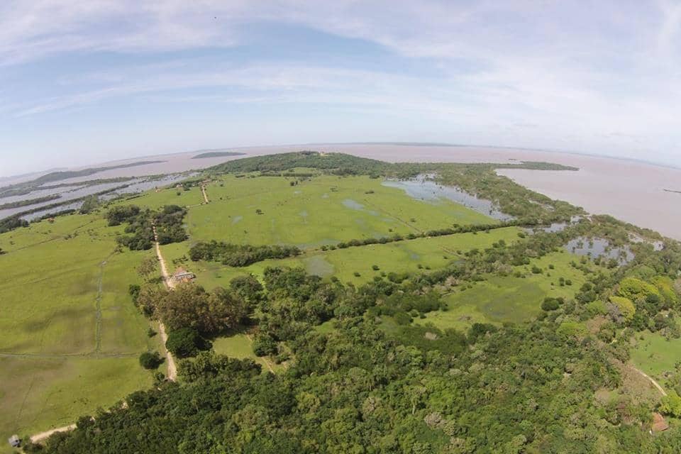 Vista aérea da fazenda Arado Velho