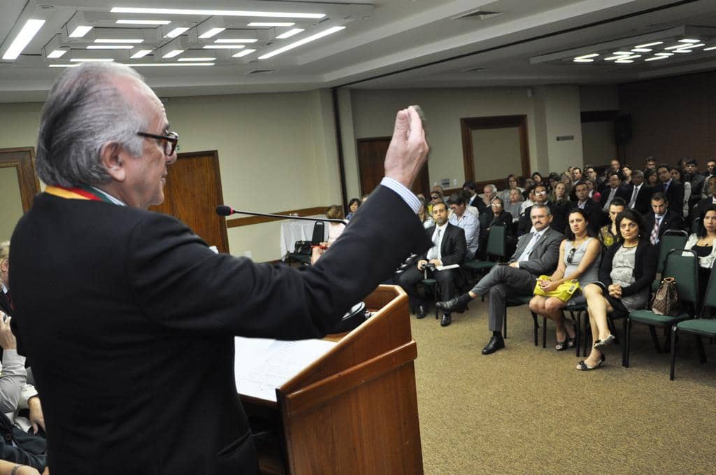 Boaventura durante sua manifestação