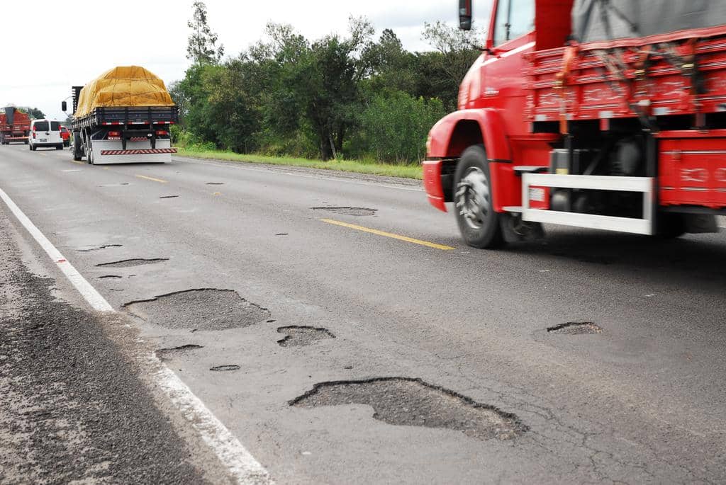 Fotos do estado da rodovia...