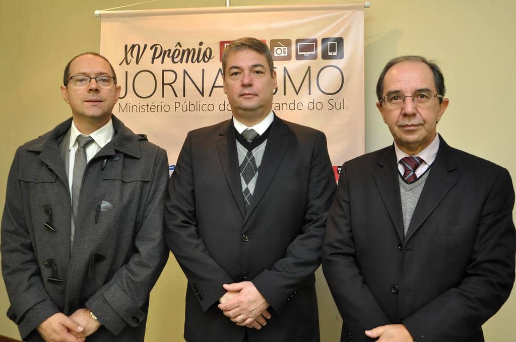 Mauro Souza, Eduardo de Lima Veiga e Vitor Hugo Palmeiro de Azevedo participaram do evento