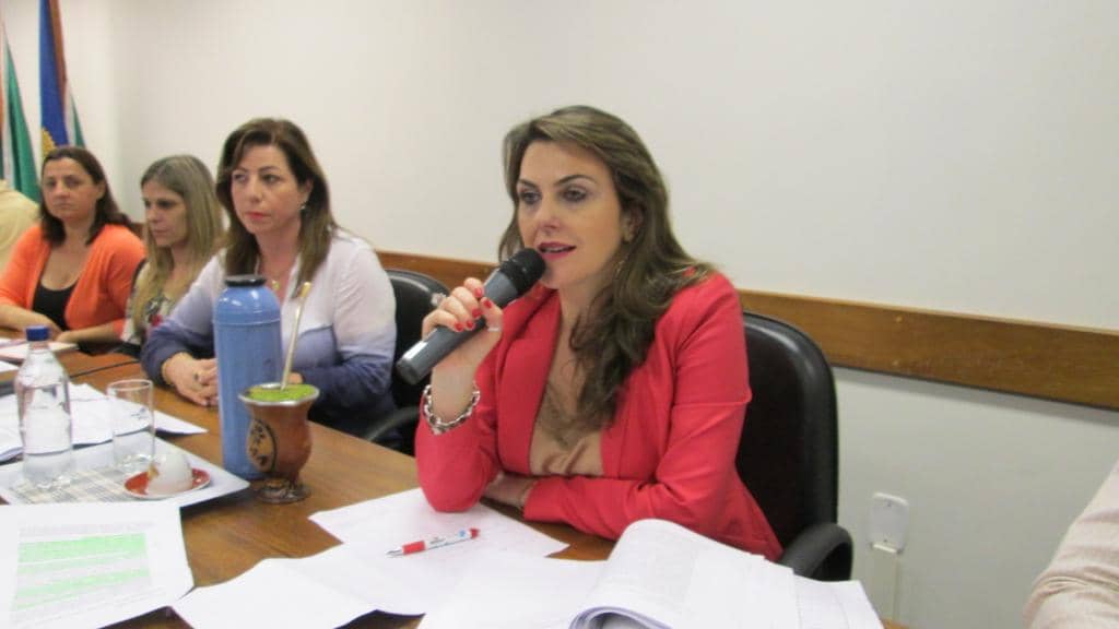 Ana Cristina Ferrareze Cirne coordenou reunião com representantes da rede de ensino
