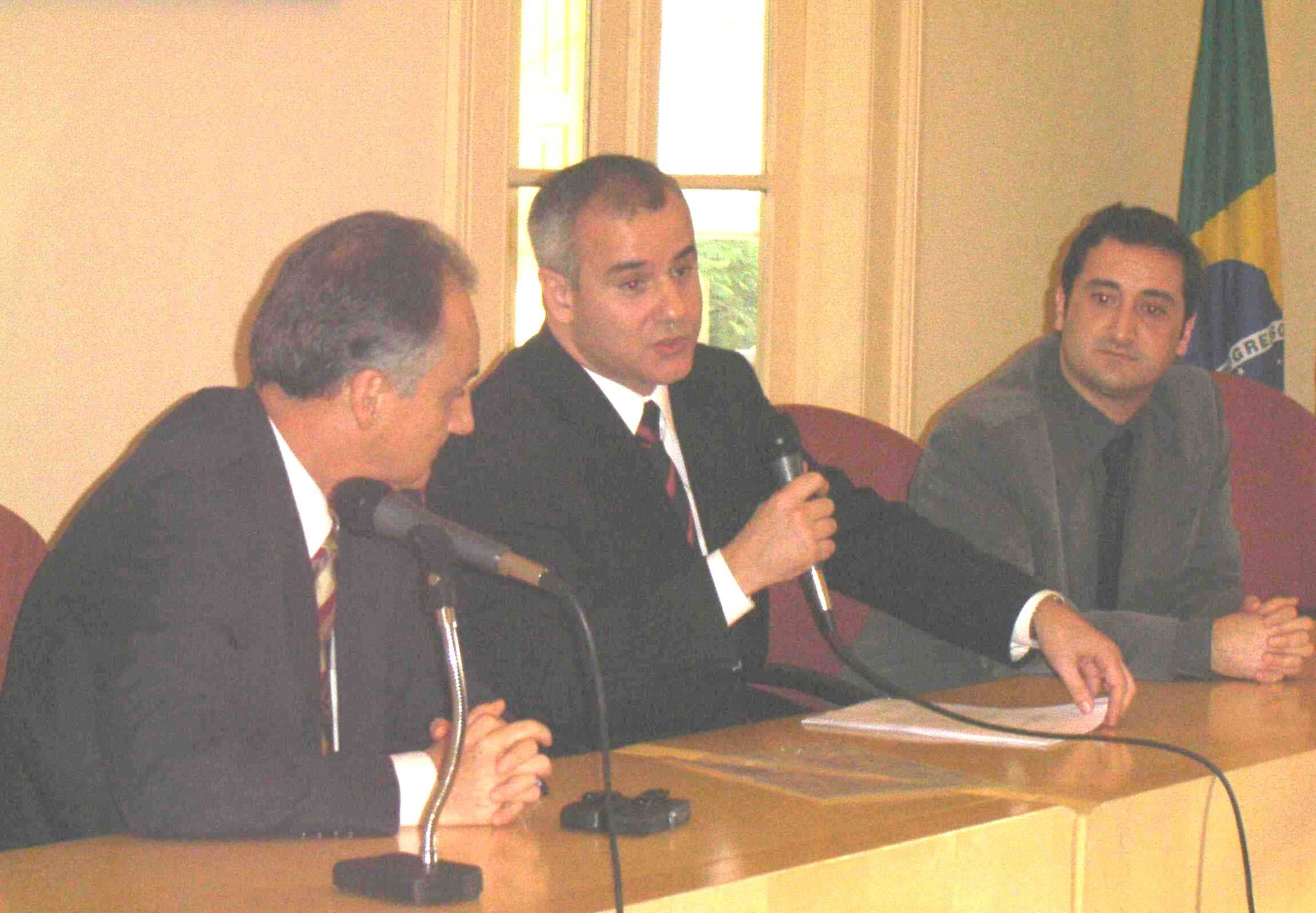 Cláudio Barros, Bandeira Pereira e Lúcio Cáceres