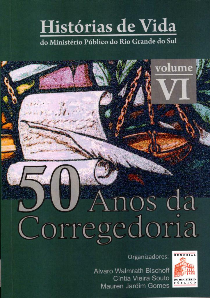 A capa do livro sobre os 50 anos da Corregedoria-Geral