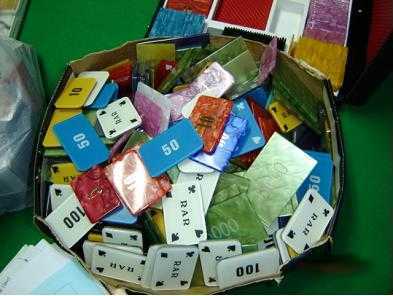material de jogo apreendido