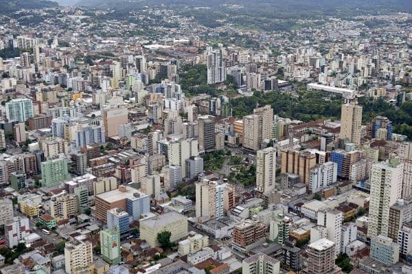 Vista aérea de Caxias do Sul