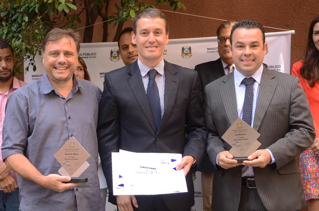 Cid Martins e Eduardo Matos conquistaram o 1º lugar na categoria Rádio