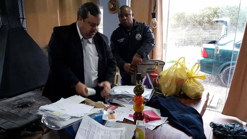 Documentos apreendidos em mandados de busca e apreensão confirmaram os crimes