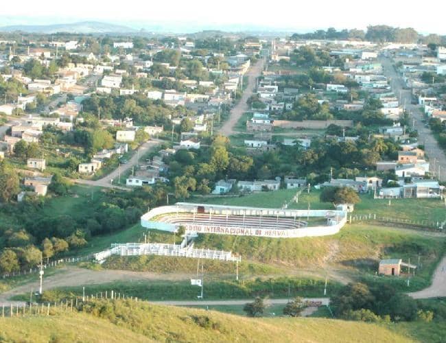 Imagem aérea da cidade de Herval