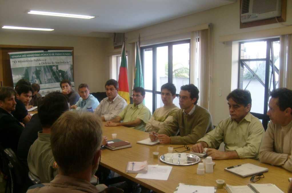 A reunião na Promotoria