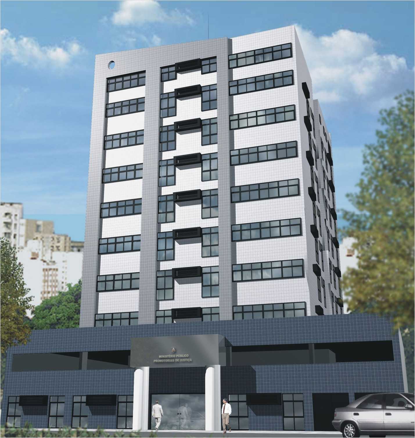 Desenho digitalizado do edifício da Santana