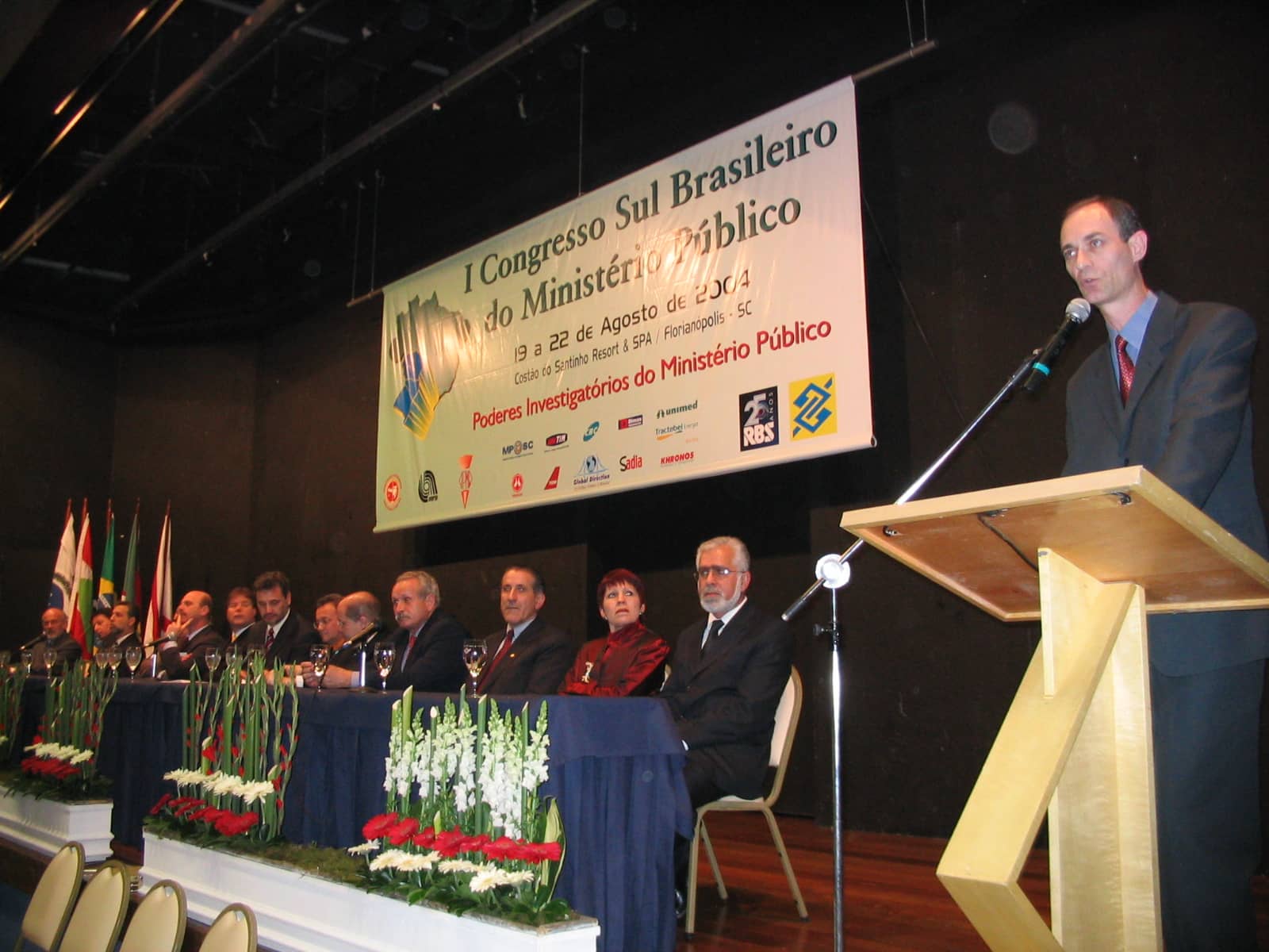 Presidente da Associação do MP catarinense discursa na abertura