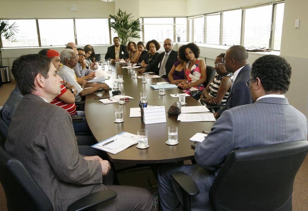 Reunião contou com a presença de lideranças negras do Estado 