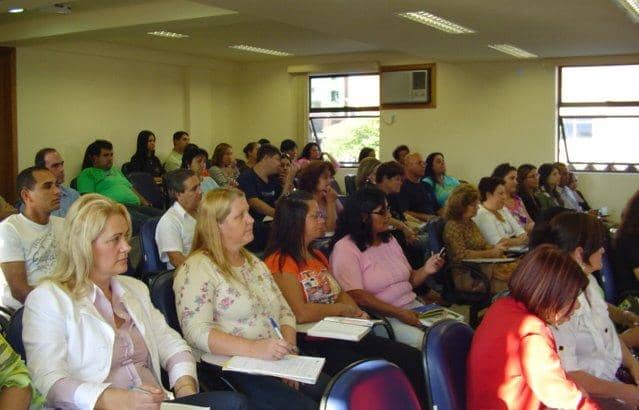 Candidatos no curso realizado na sede do Ministério Público