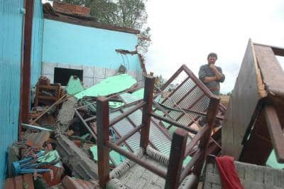 Temporal no último dia 13 destruiu casas em Porto Mauá, no noroeste gaúcho