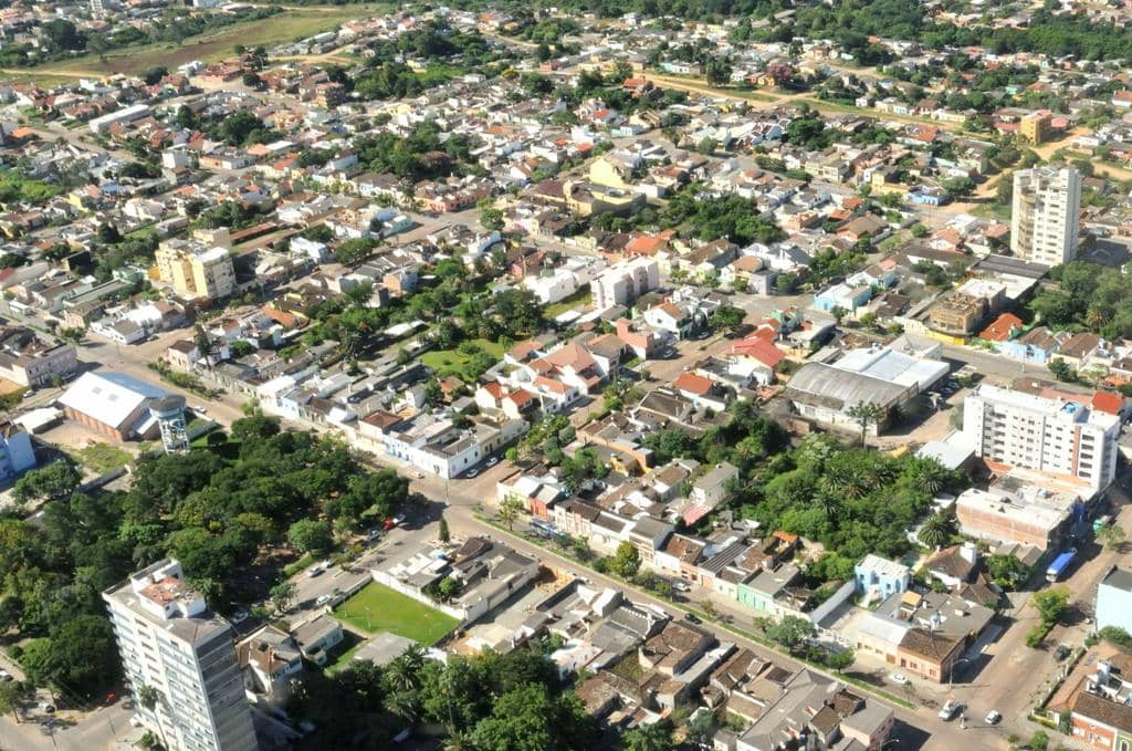 Vista aérea de Bagé (Foto: Cristiano Lameira/Folha do Sul)