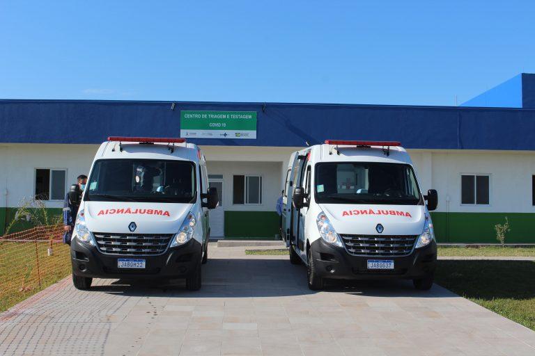 As ambulâncias serão usadas no atendimento e remoção de pacientes durante a pandemia 