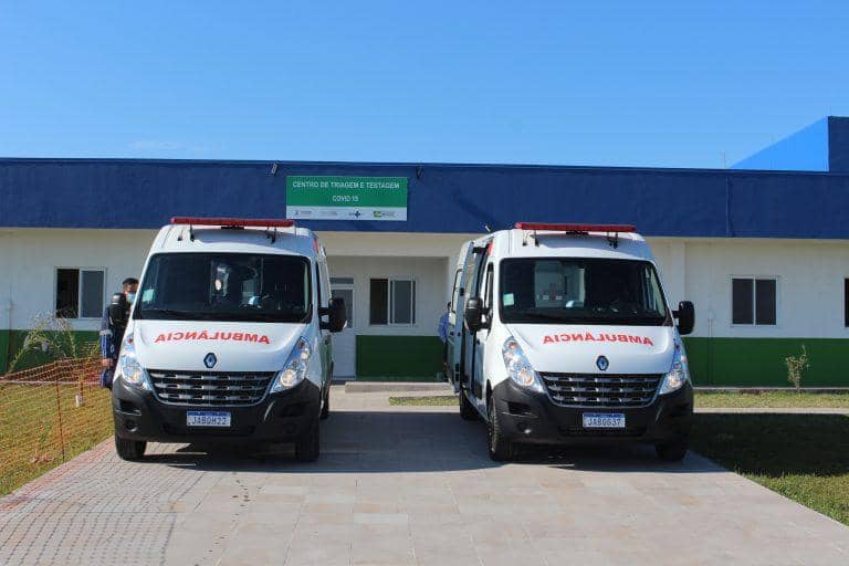 As ambulâncias serão usadas no atendimento e remoção de pacientes durante a pandemia