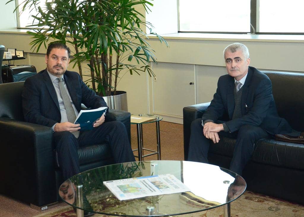 PGJ e subsecretário da Receita Estadual em reunião nesta terça-feira