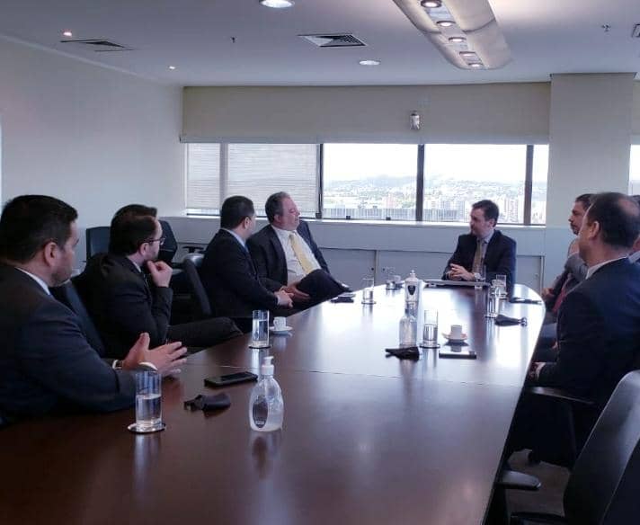 Conselheiros foram recebidos pelo PGJ e membros da Administração
