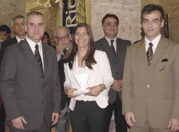 Momento da cerimônia de entrega do prêmio, em 2005