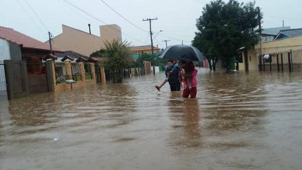 Bombas estão submersas em virtude das chuvas