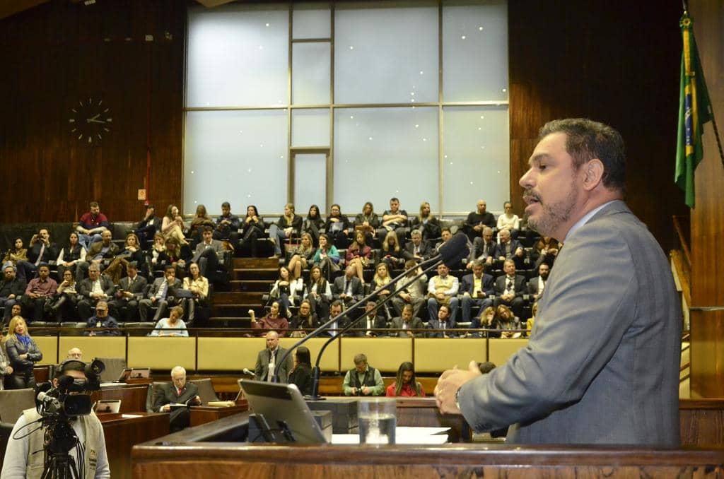 PGJ durante a prestação de contas na Assembleia Legislativa do Estado