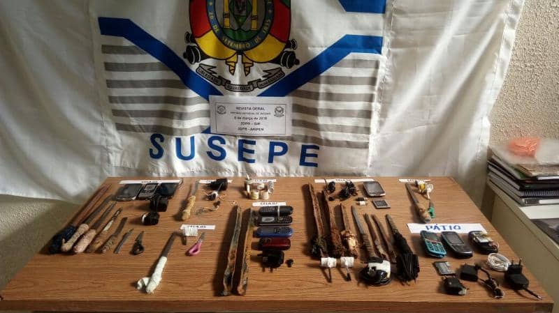 Apreensões feitas durante fiscalização