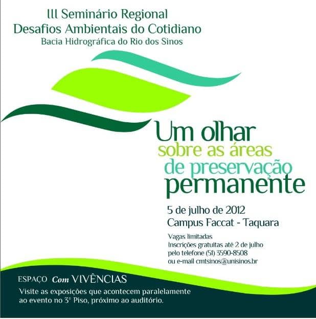 Folder de divulgação do evento