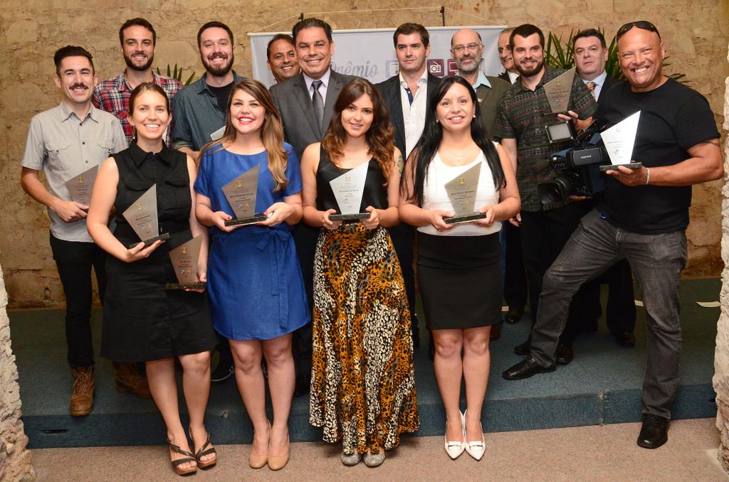 Os agraciados com o Prêmio Jornalismo Ministério Público RS