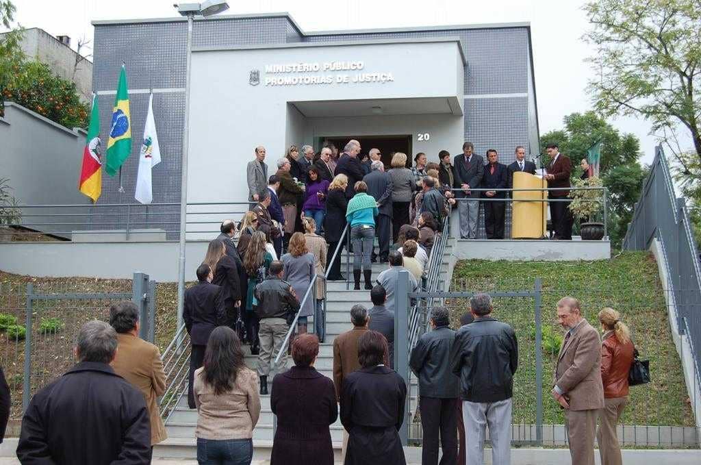 A inauguração da Promotoria da cidade