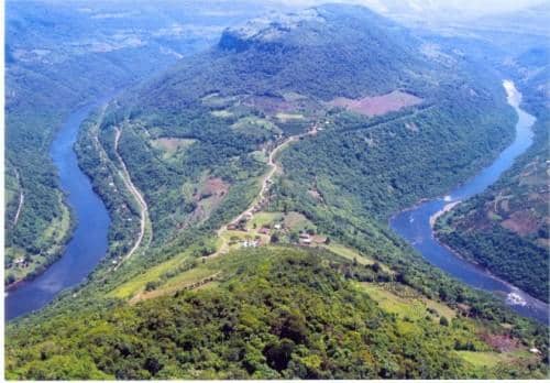 Rio das Antas entre Veranópolis e Bento Gonçalves