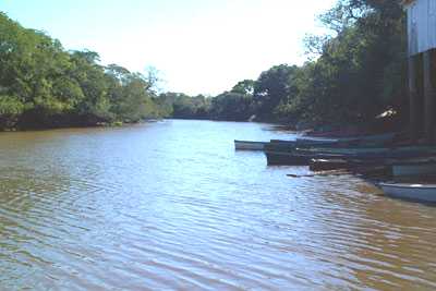 Um dos pontos do rio Gravataí