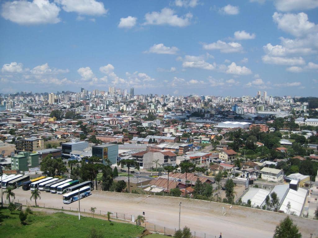 Vista do Centro de Caxias do Sul, a partir do Parque Centenário