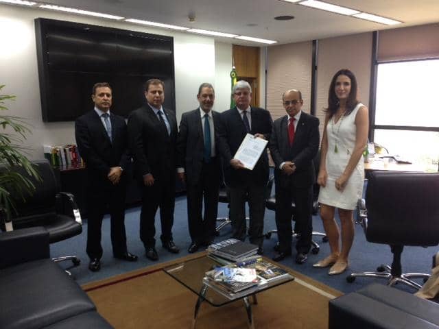 Ana Petrucci e representantes do Judicário e Defensoria com o Procurador-Geral da República