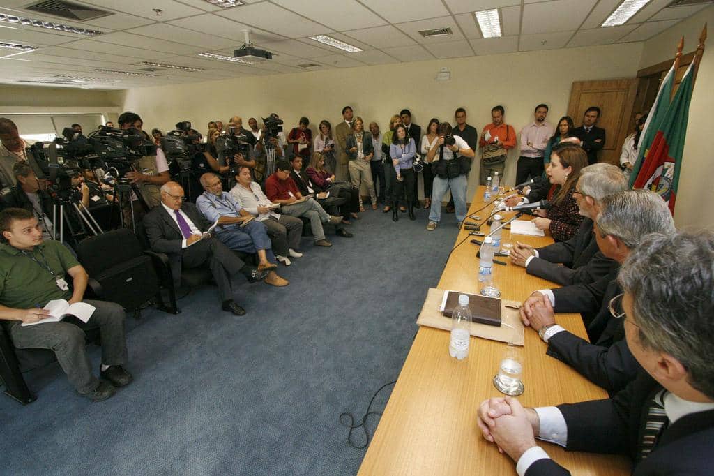 A entrevista coletiva no MP