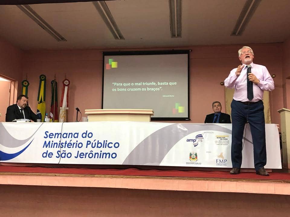 Palestra de Sílvio Munhoz encerrou a I Semana do MP de São Jerônimo
