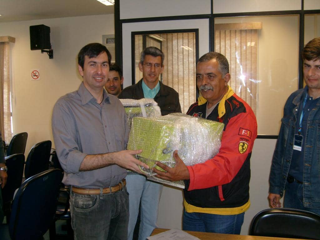 Entrega dos computadores transformados