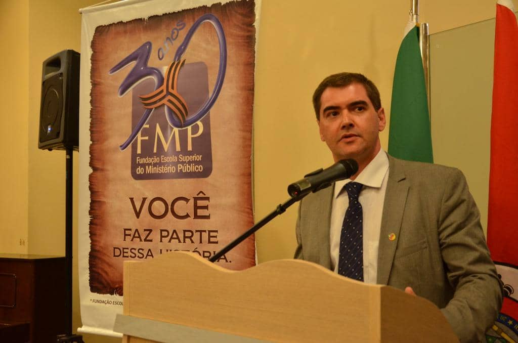 David Medina da Silva em seu discurso de posse