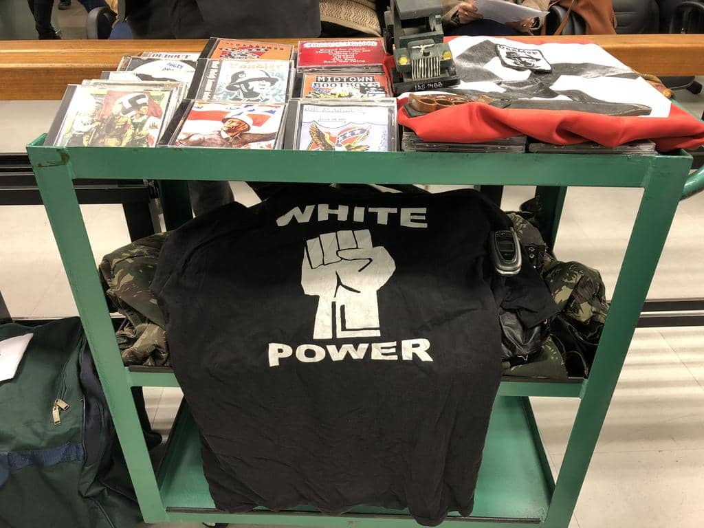 Material apreendido durante as investigações e utilizado no julgamento de setembro